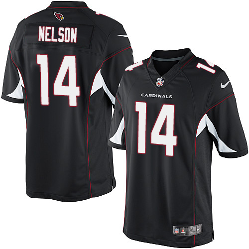 Youth Elite J.J. Nelson Nike Jersey Black Alternate - #14 NFL Arizona Cardinals